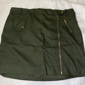 JCrew Factory size 10 green miniskirt